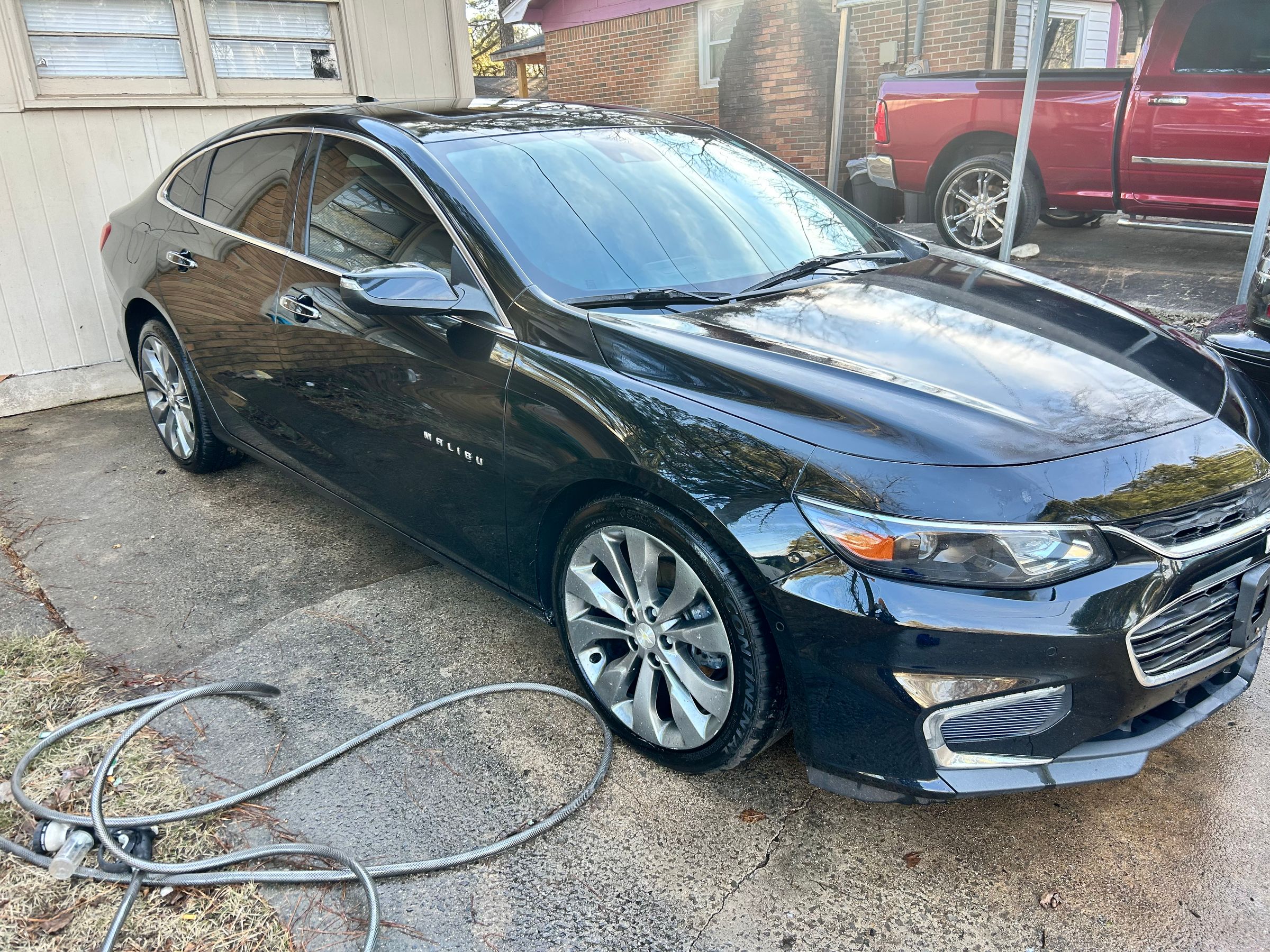 Repainted the hood and top