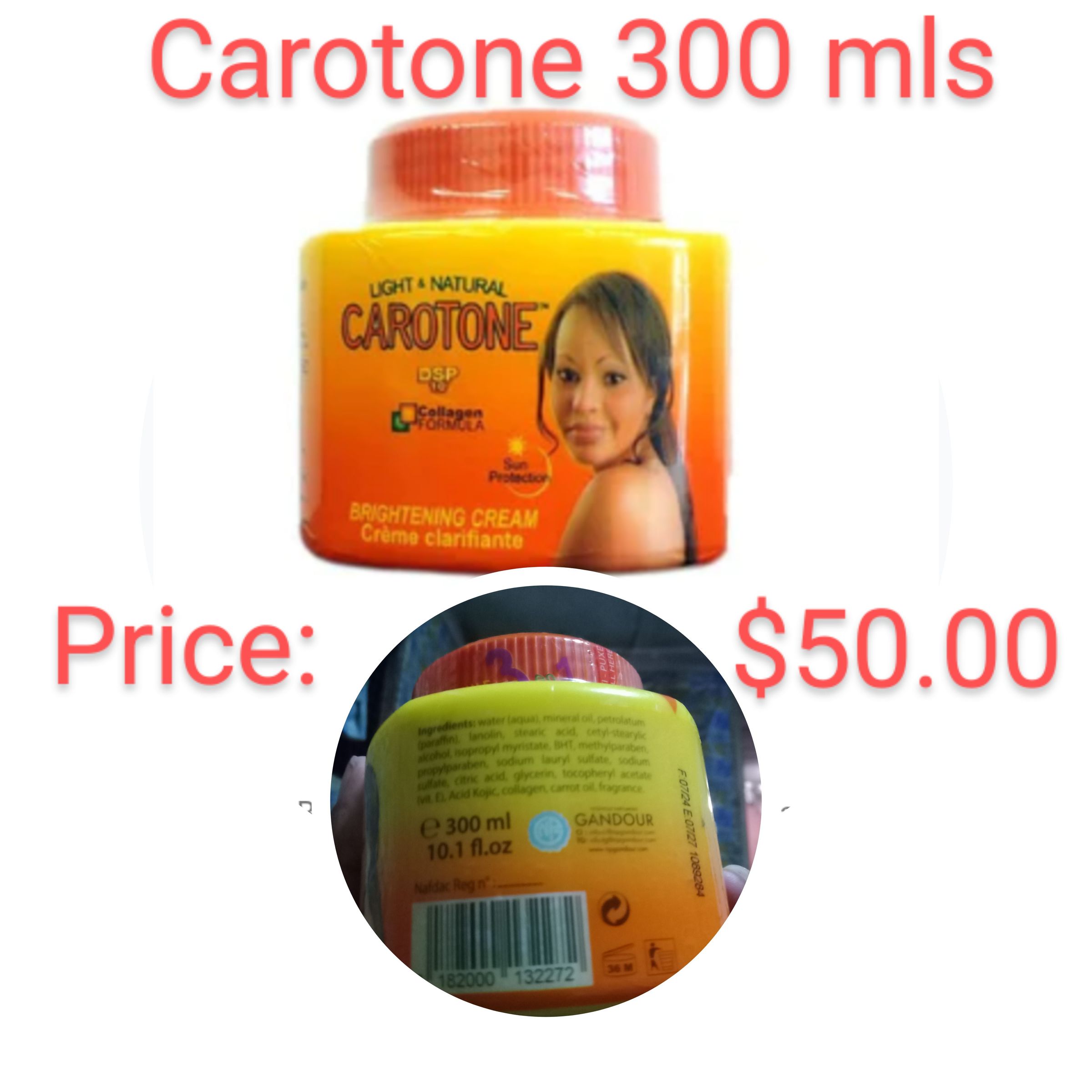 Carotone 300 mls (5% discounts if you buy 40 pcs)