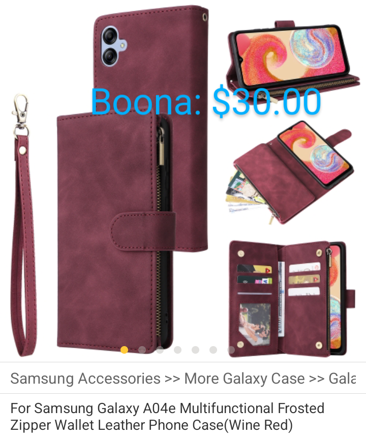 Phone Case for Samsung Galaxy A04e (Price: $30.00)