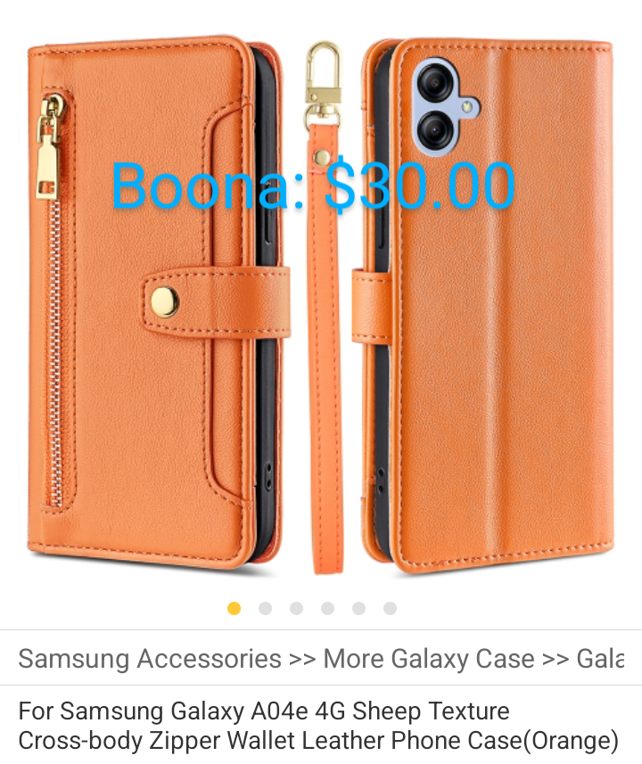 Phone Case for Samsung Galaxy A04e (Price: $30.00)