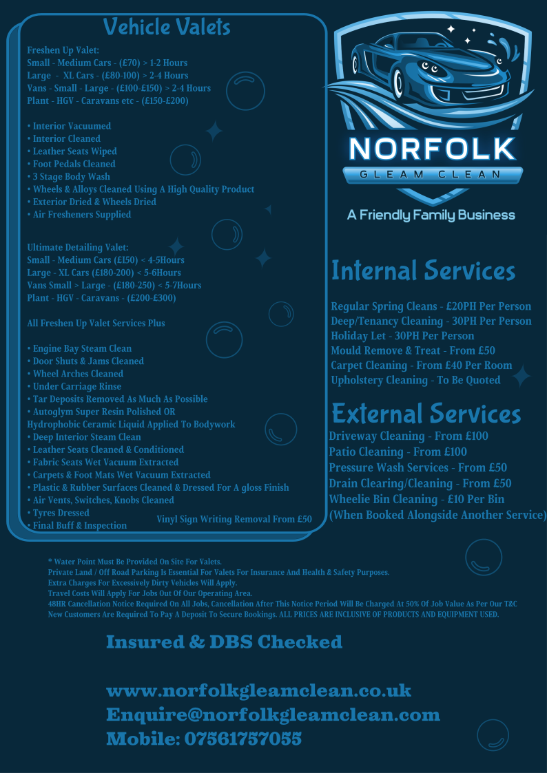 Norfolk gleam clean 's image