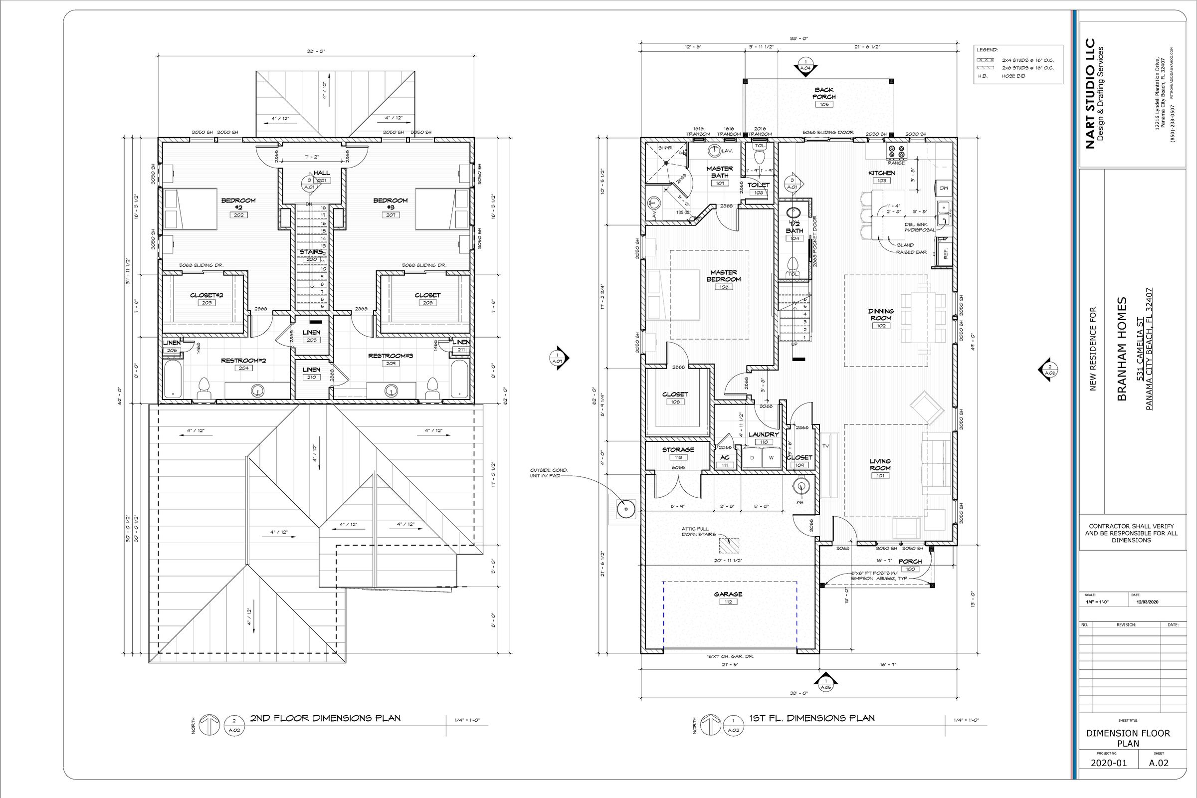 BRANHAM HOMES 531 CAMELIA ST PANAMA CITY BEACH, FL 32407