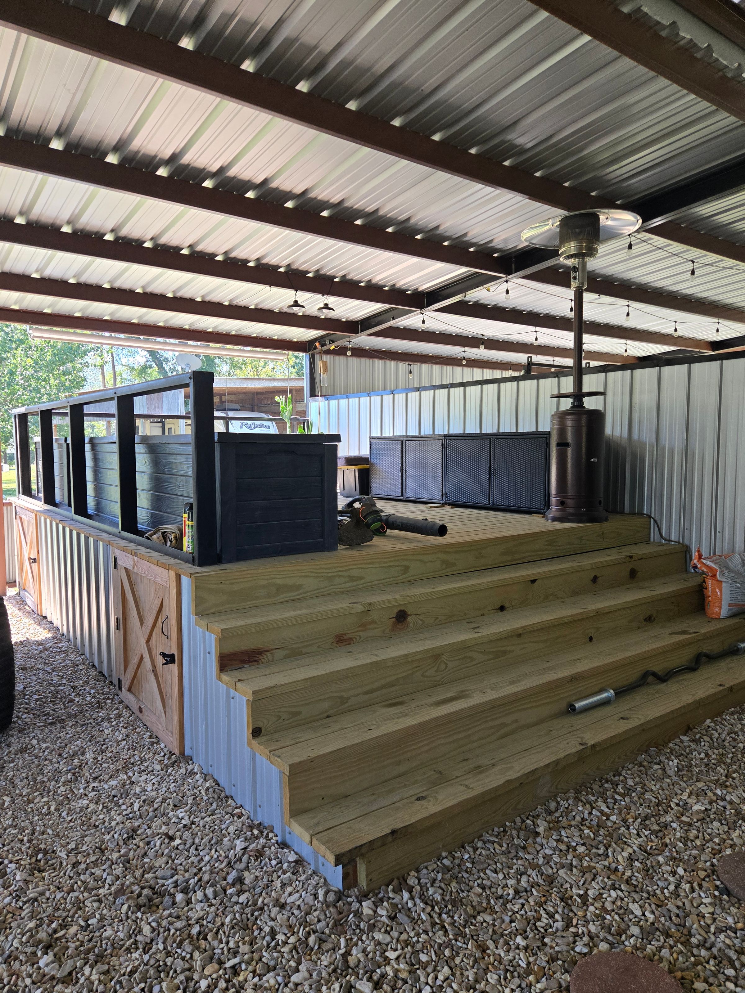 Before wall and rail