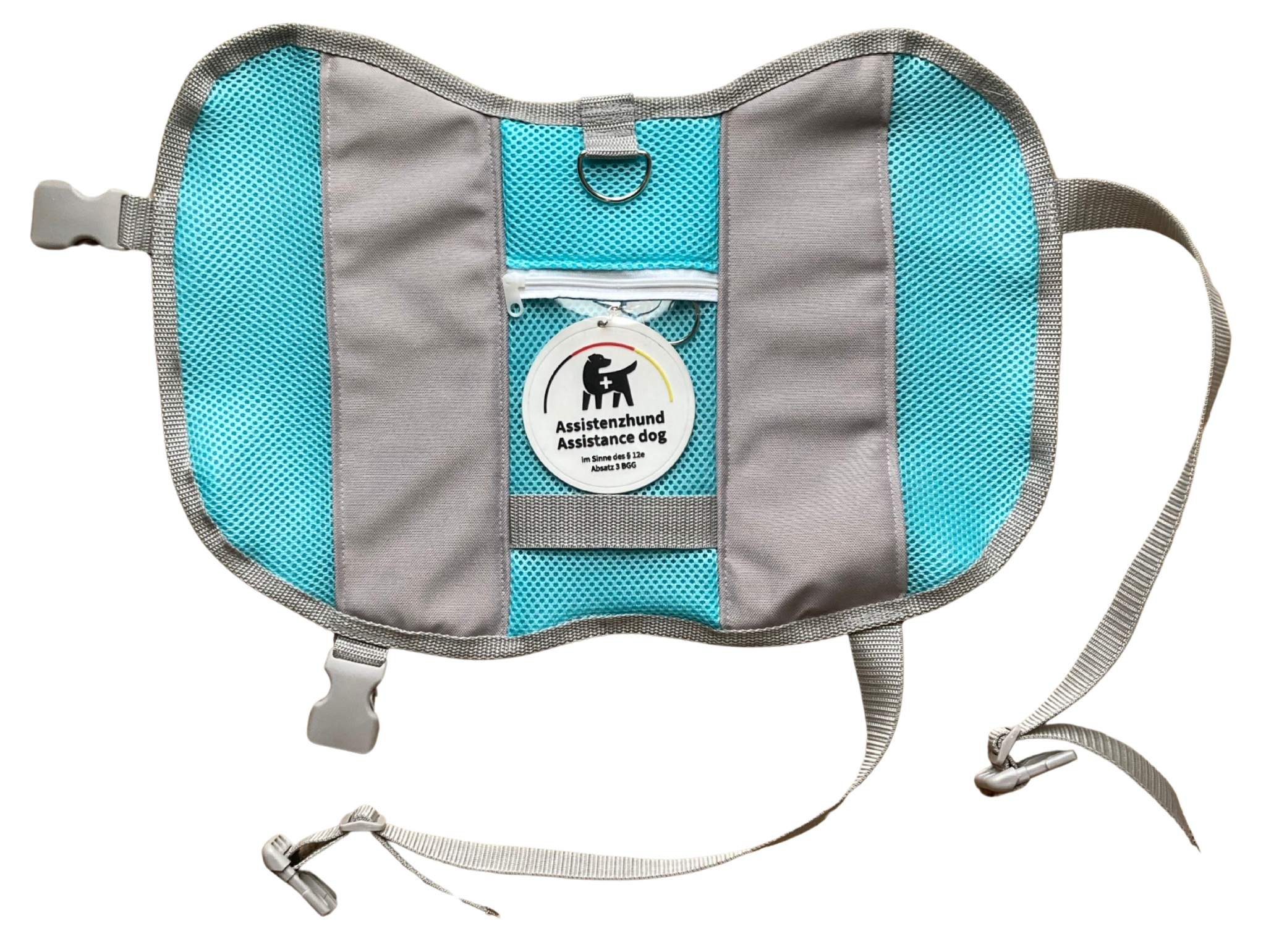 Assistenzhund Kenndecke Sommer Edition Türkis