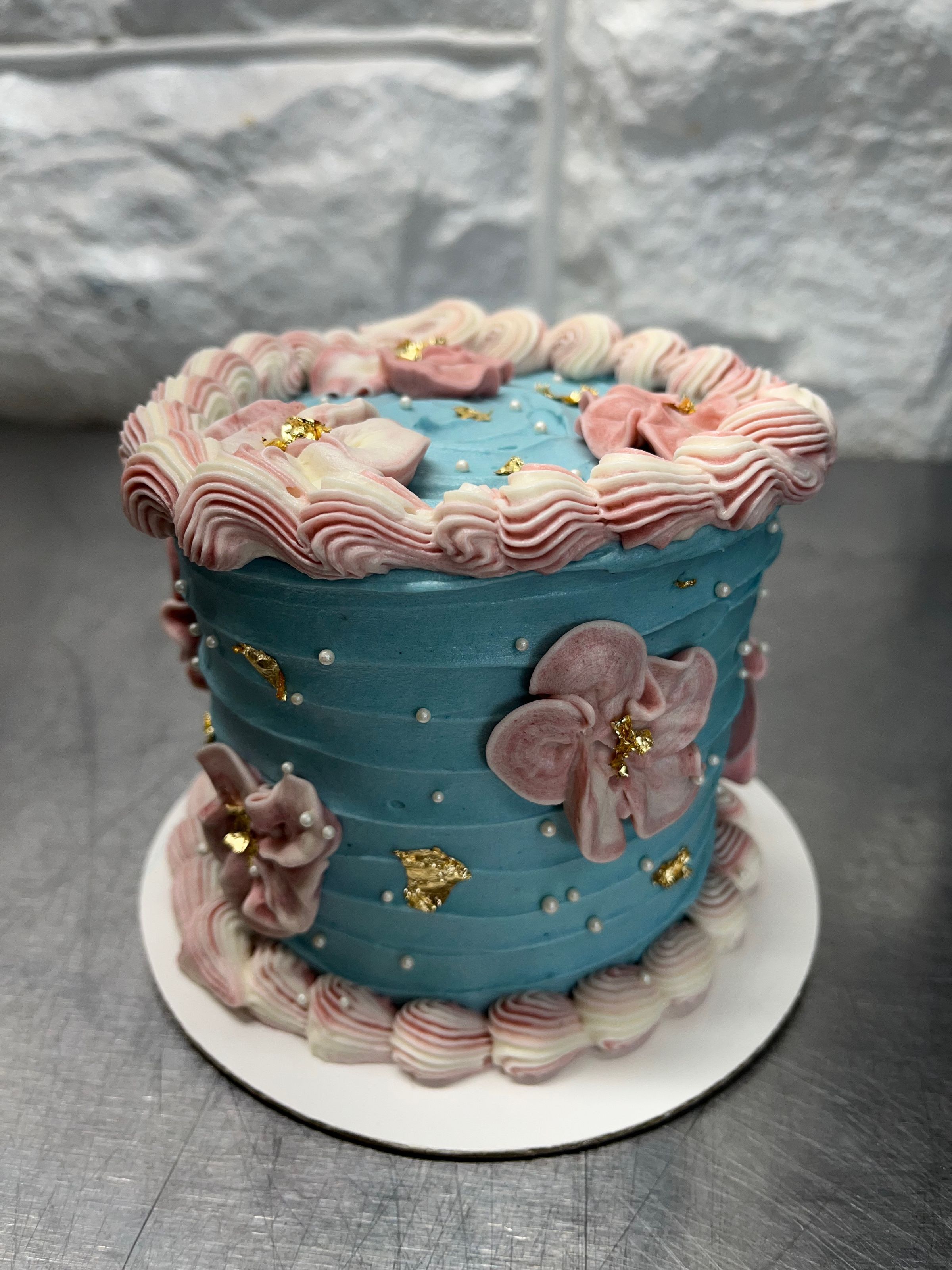 strawberry moana themed birthday smash cake