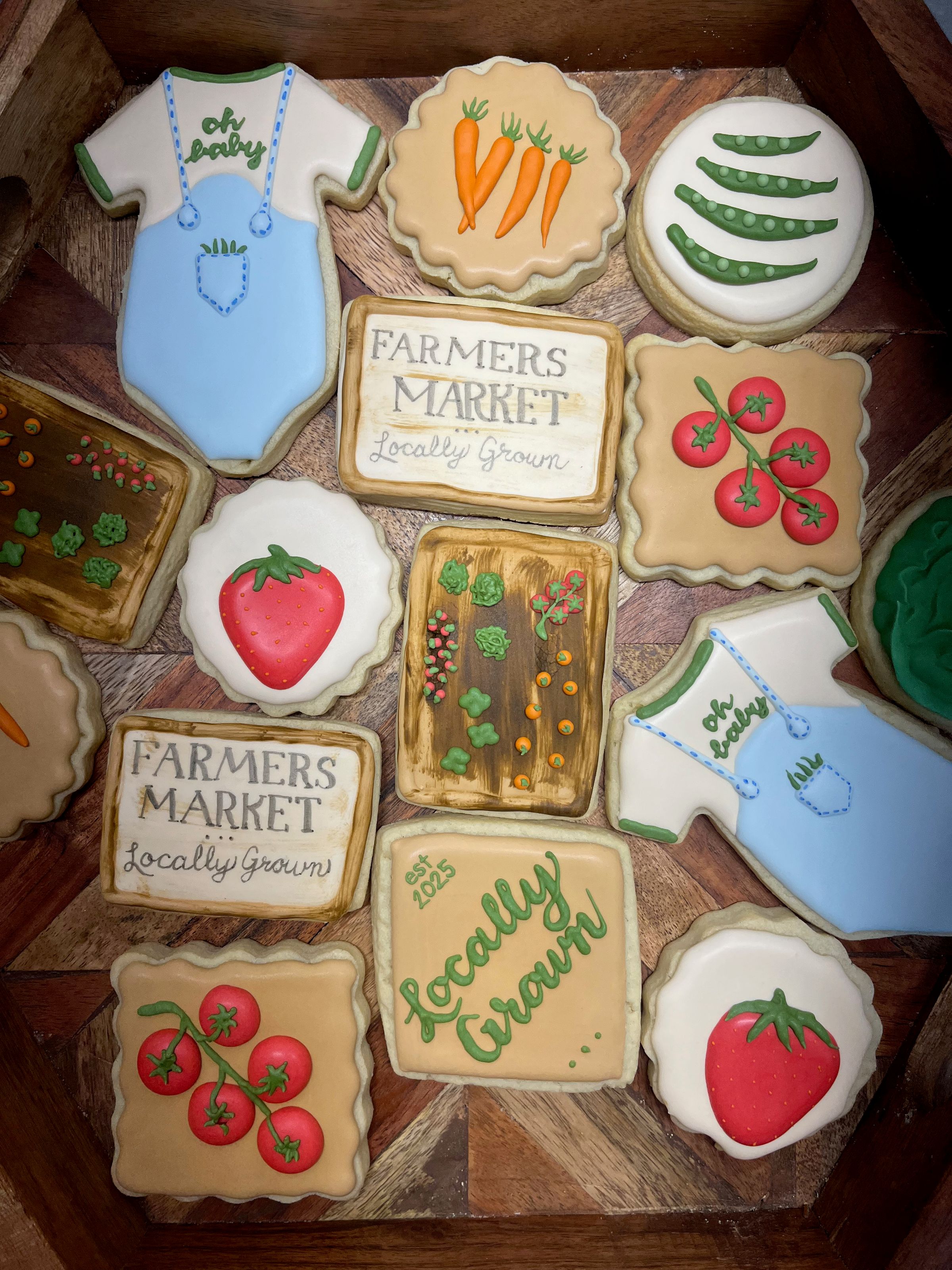 locally grown baby shower sugar cookies