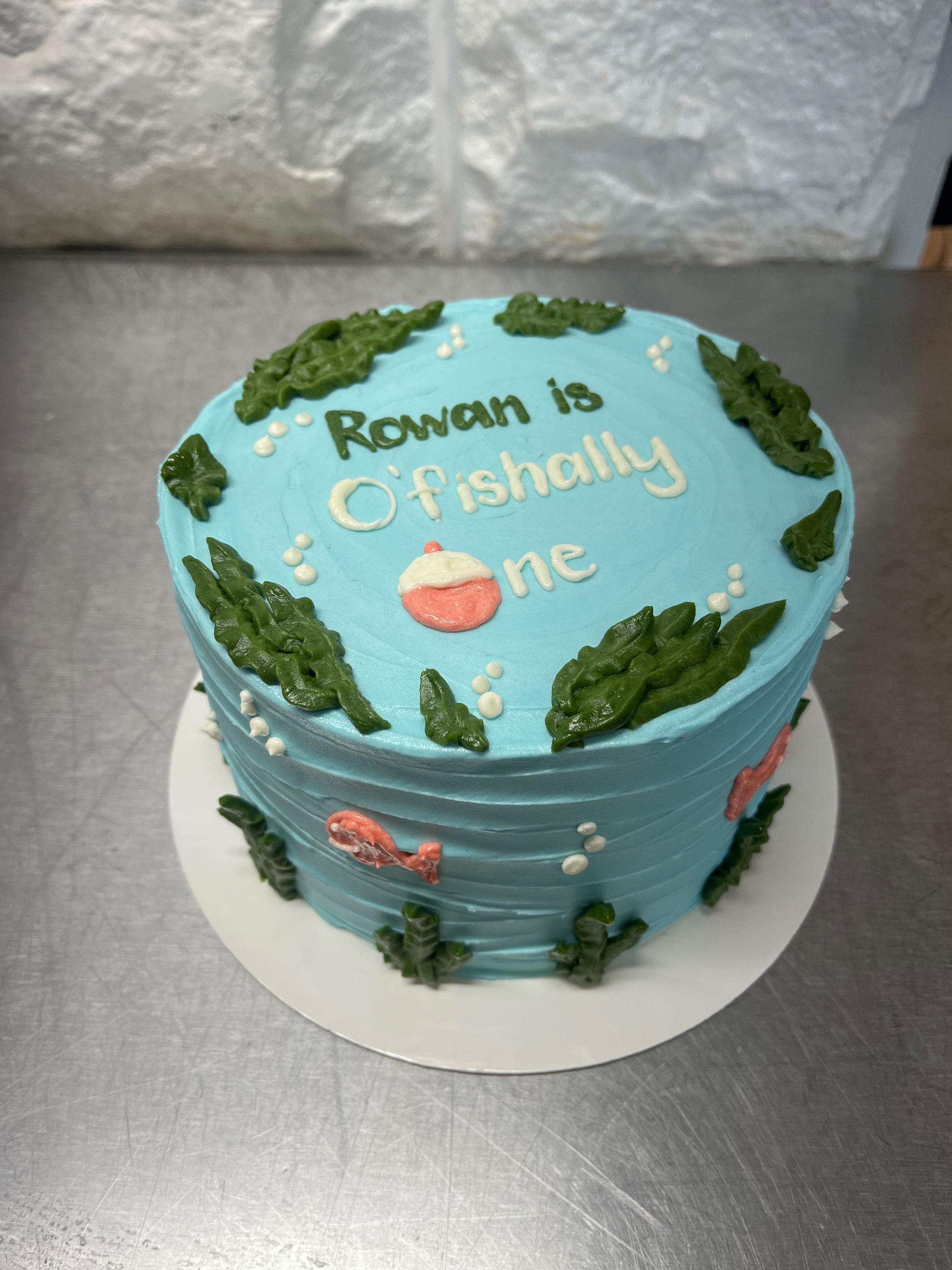 o-fish-ally 1 first birthday smash cake