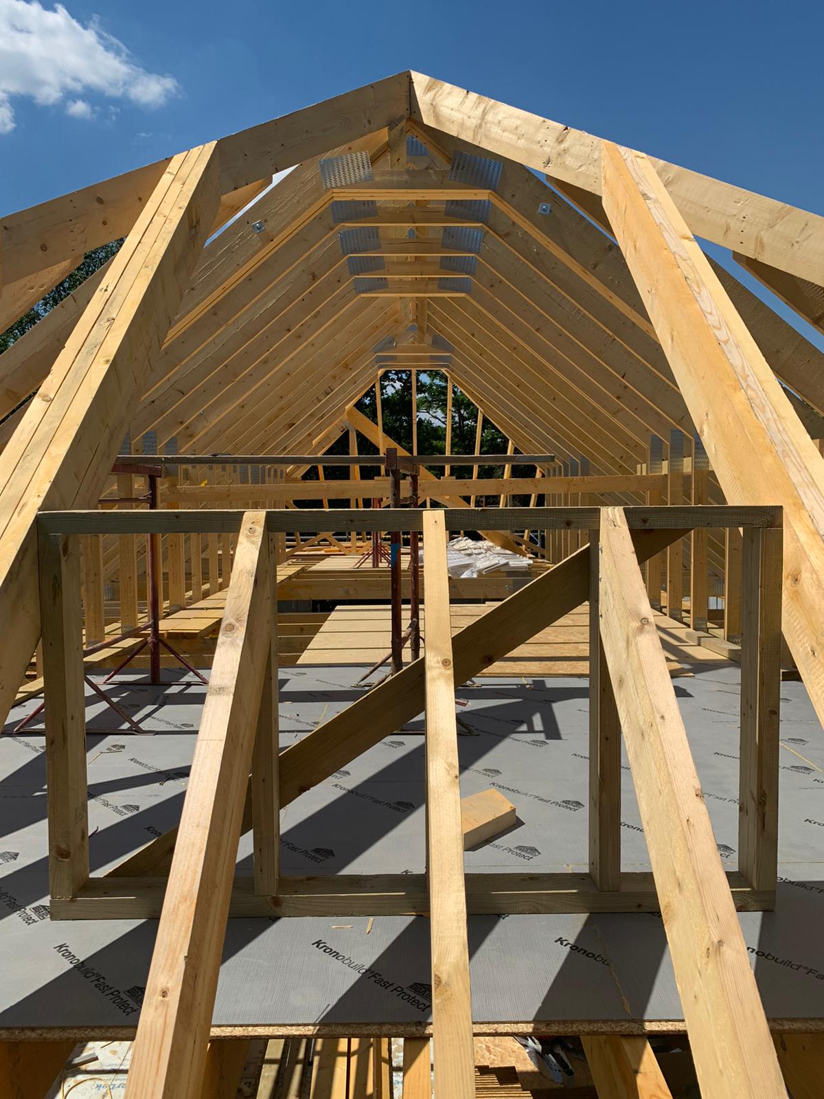 Trussed roof in Chobham