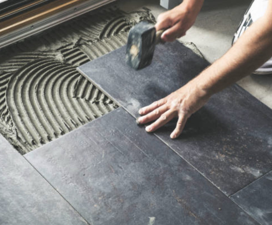 Precise tile installation for durable and elegant surfaces.