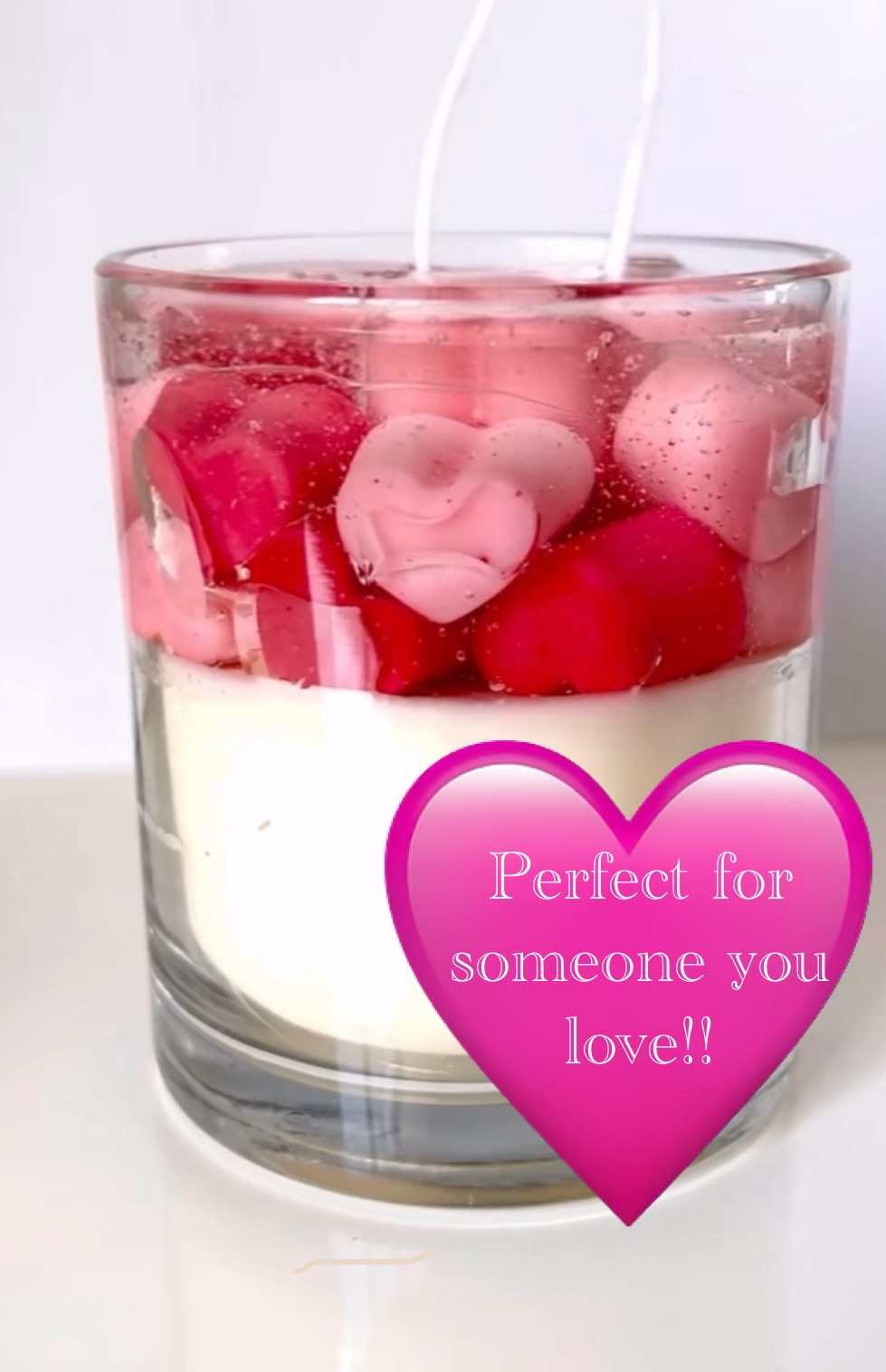 Jelly Heart Candles