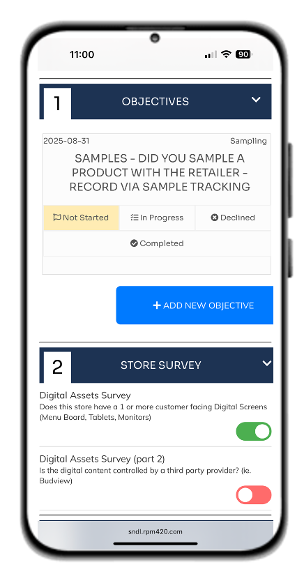 User Friendly CRM Shown on Smart Phone
