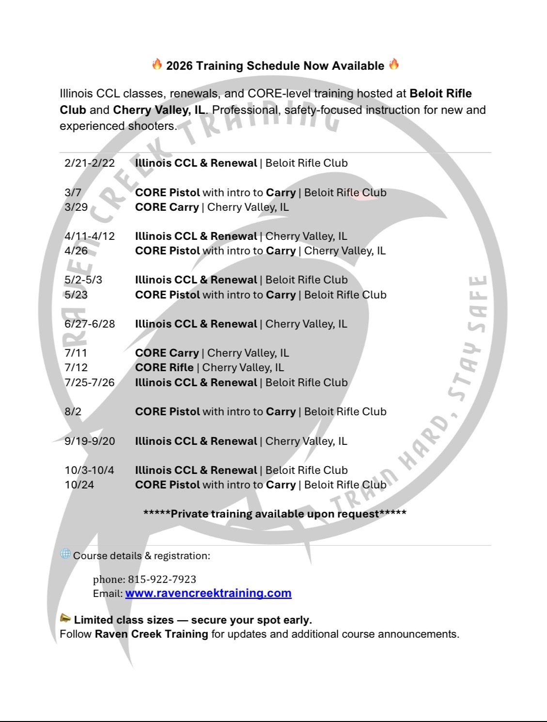 Raven creek Training 's image