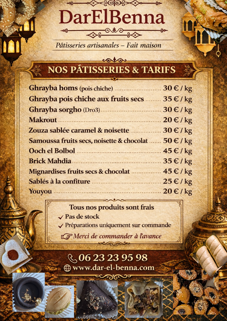 DarElBenna la maison des délices traiteur Menucourt 's image