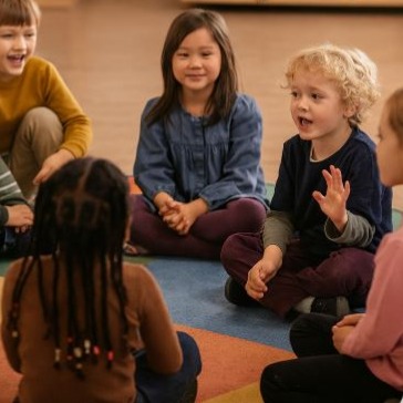 "Multi-turn conversations in early childhood lay the foundation for formal schooling; cultivating attention, memory, and expressive language in ways that echo across a child’s academic journey." Ages 4yrs - 5yrs