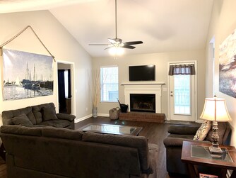 door to deck off living room