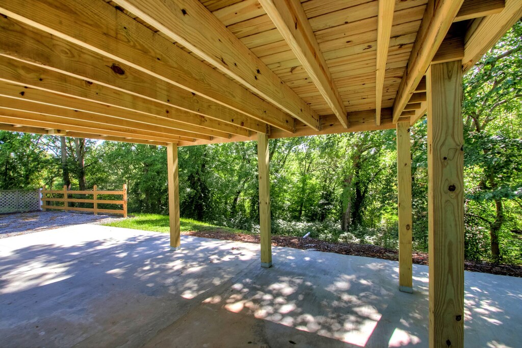 patio under deck with for extra parking