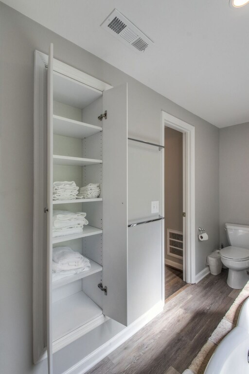 master bath linen closet