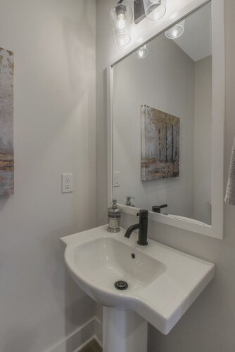 1st floor half bath off of living room