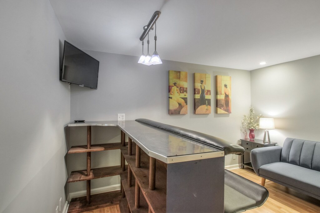 smart TV in bar room