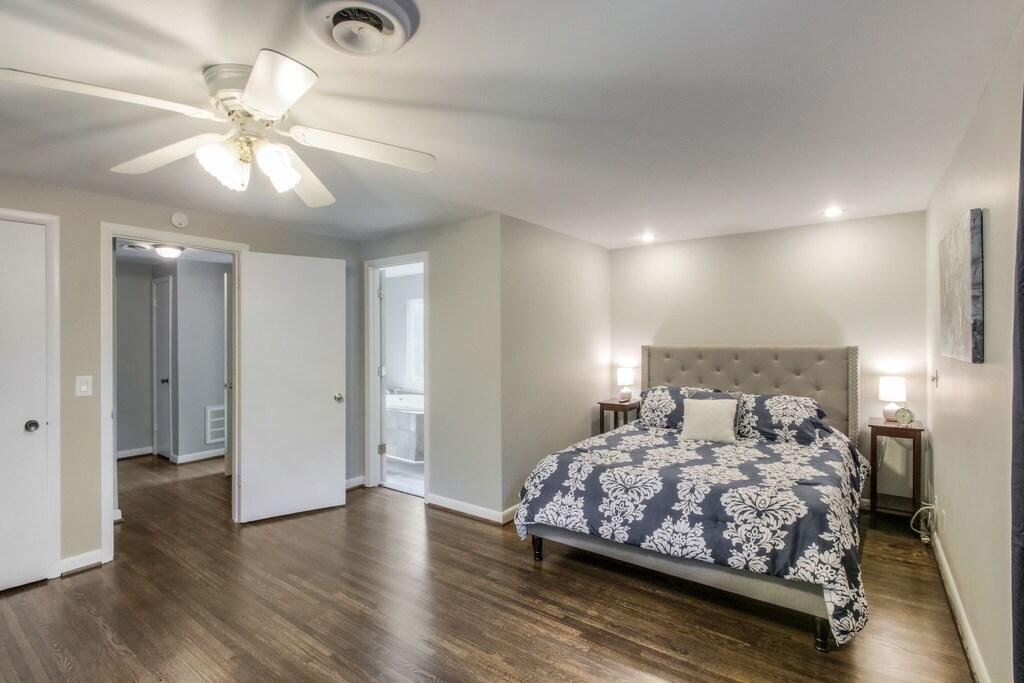 master bedroom has additional entrance to top floor bath