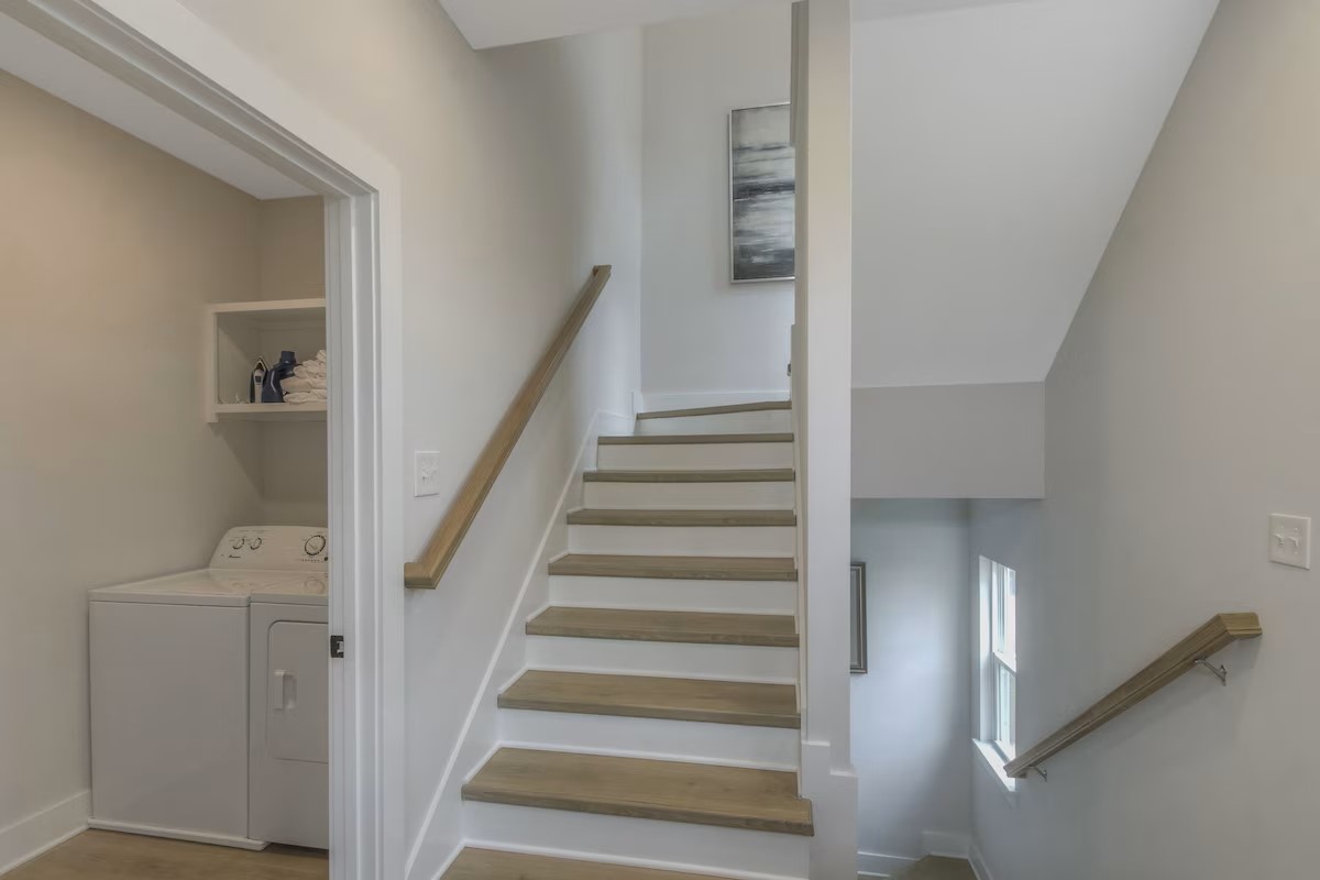 laundry to left of stairwell up to 3rd floor