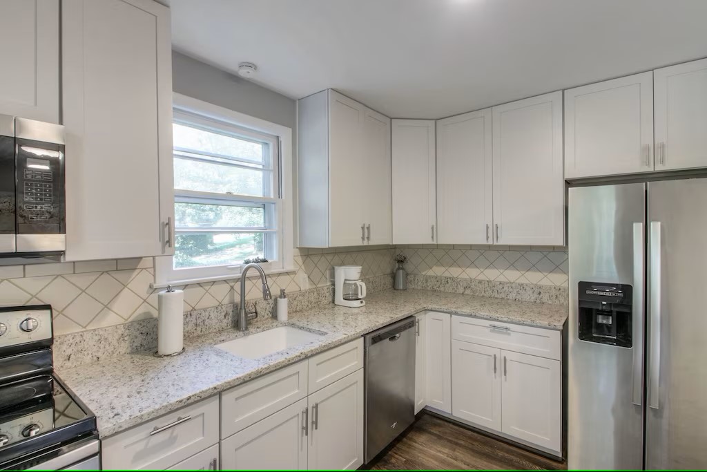 kitchen with regular coffee pot