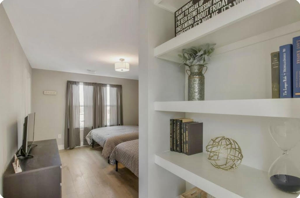 entrance to master suite on 3rd floor past terrace