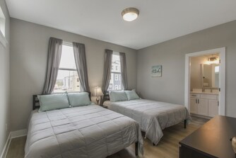 2nd floor suite with 2 queens