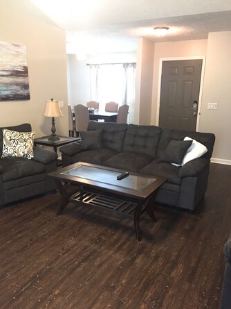front entrance off living room