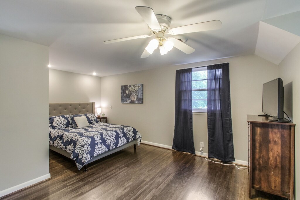 master bedroom with king