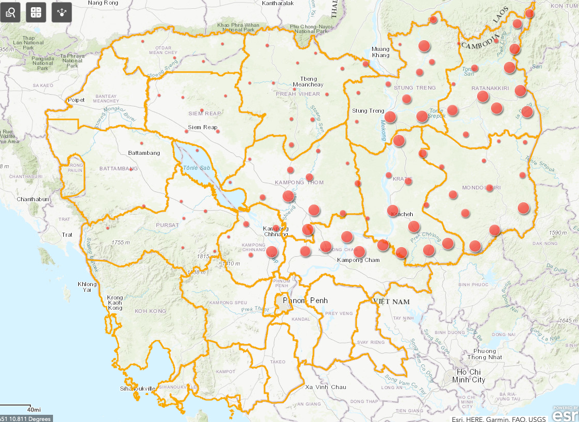 Source: Cambodian Genocide Program Geographic Database