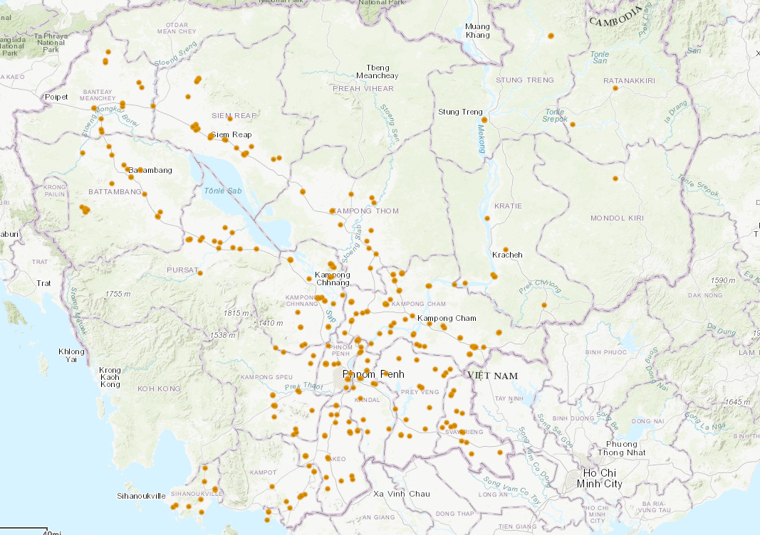 Source: Cambodian Genocide Program Interactive Geographic Database