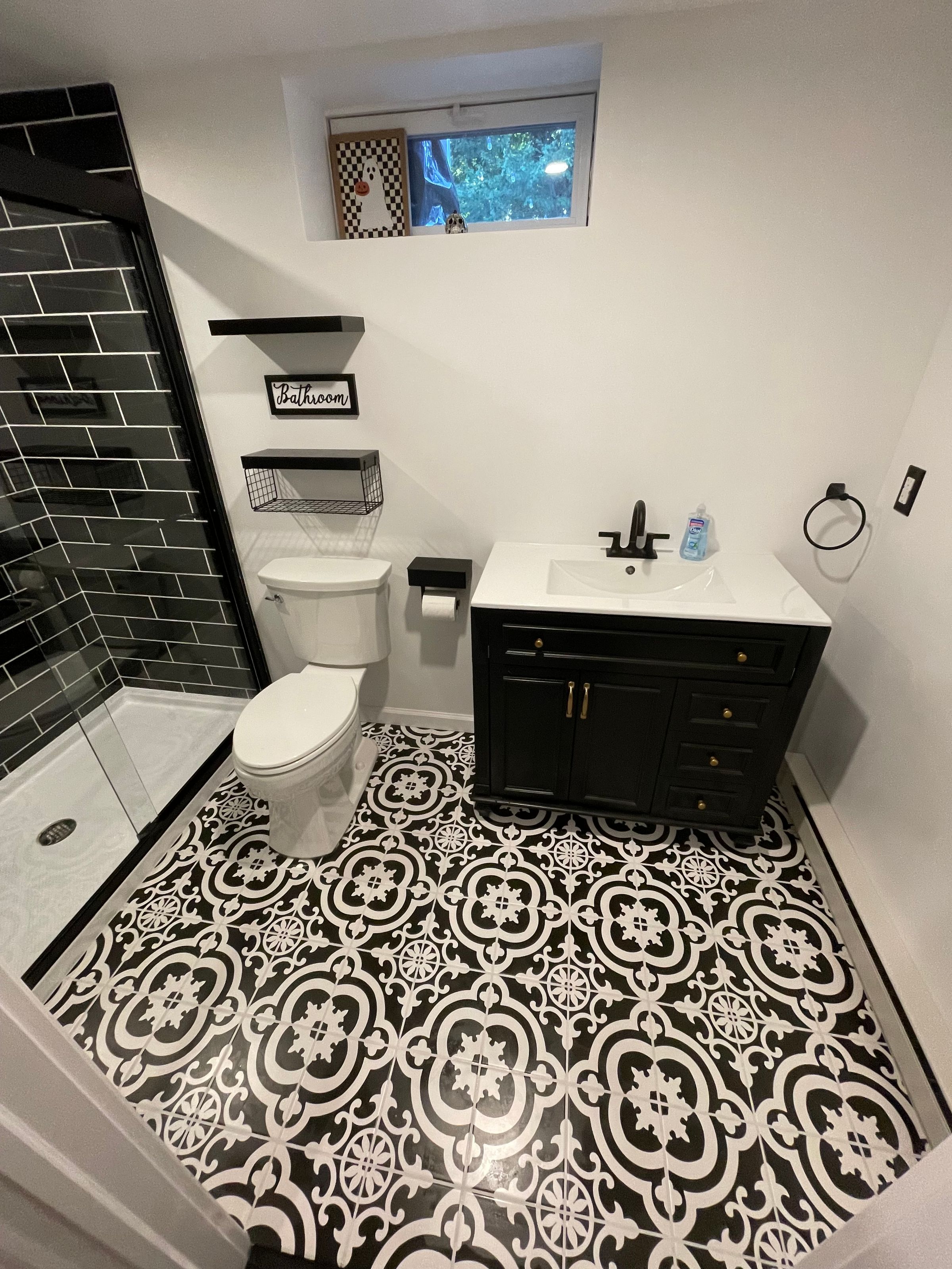 Bathroom Flooring & Cabinetry