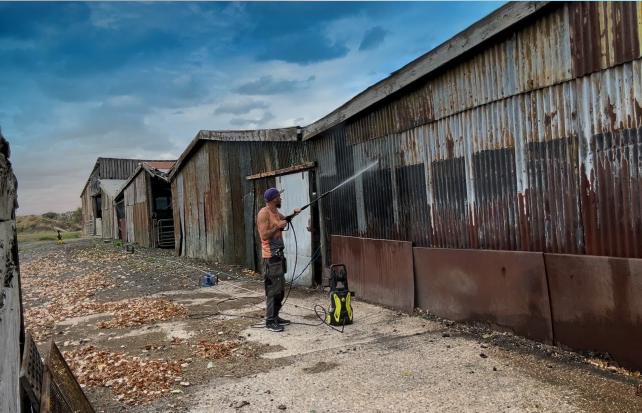 jet washing read for respraying