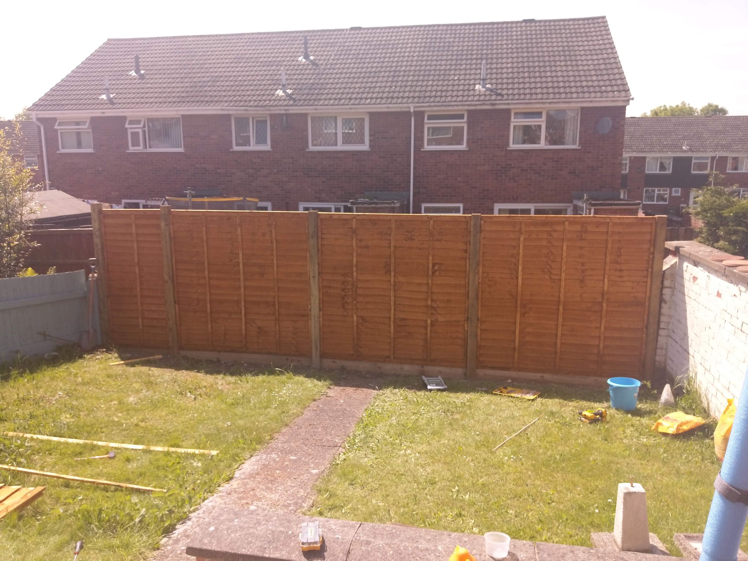 panel and post fencing 