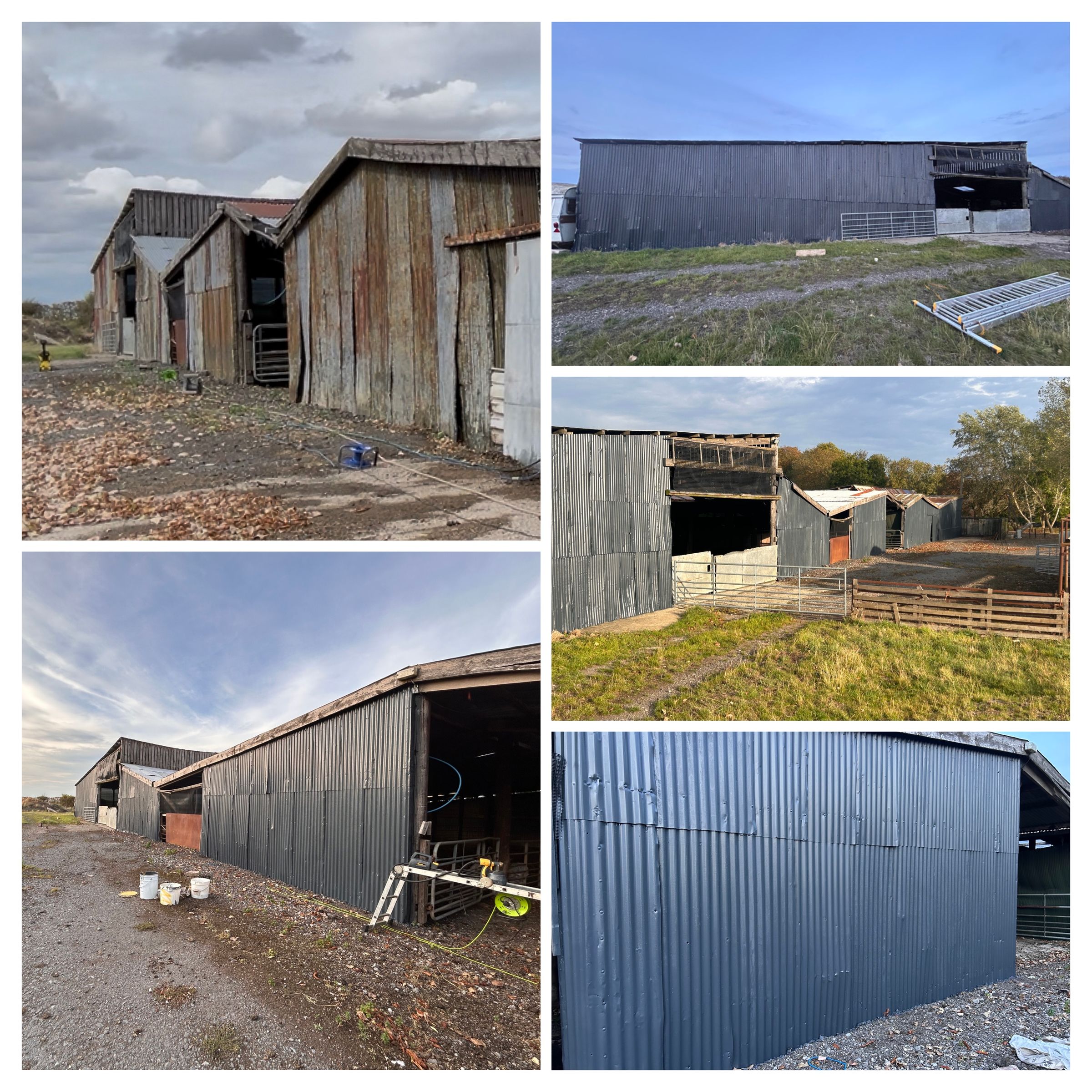 Protective paint spraying