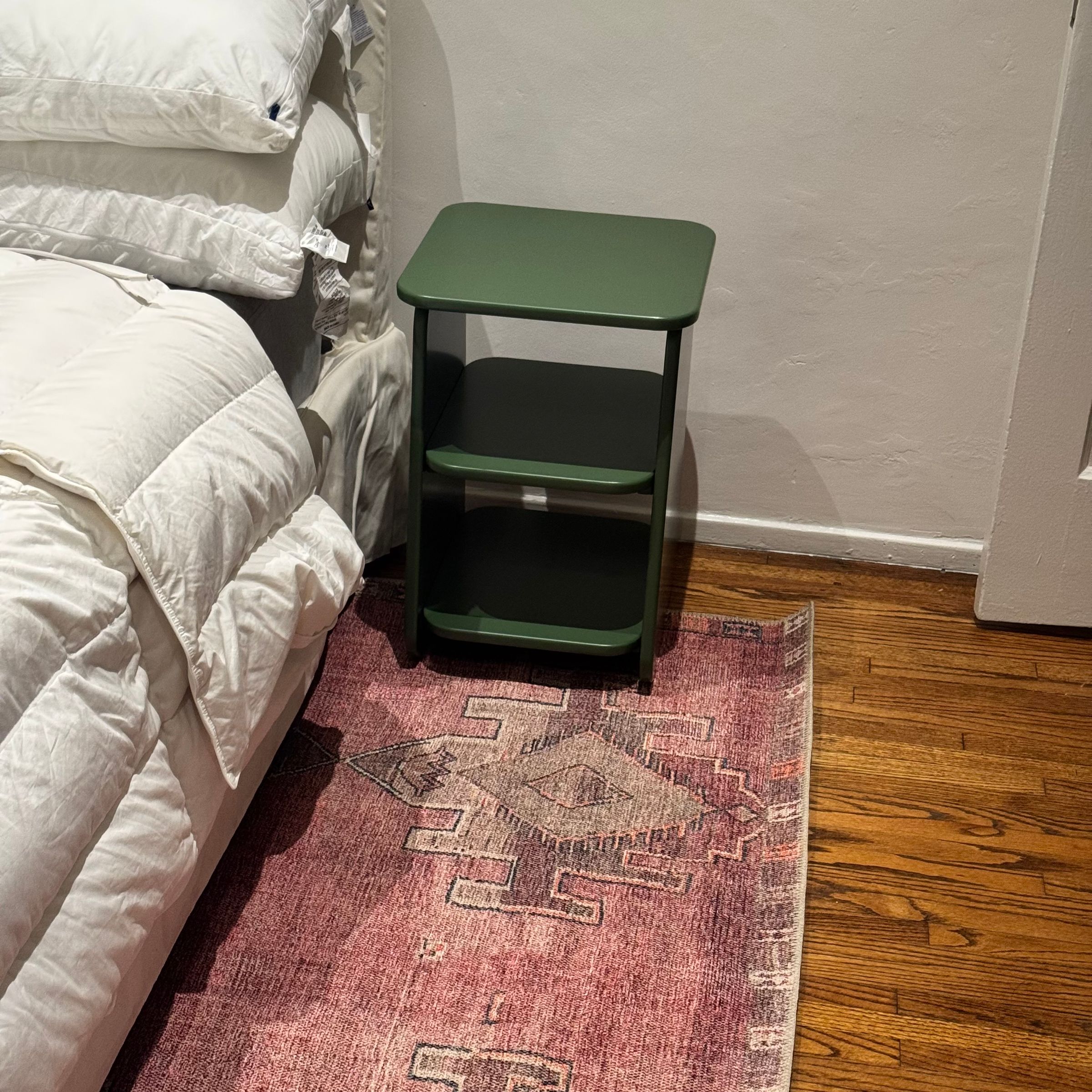 Compact Nightstand Assembly