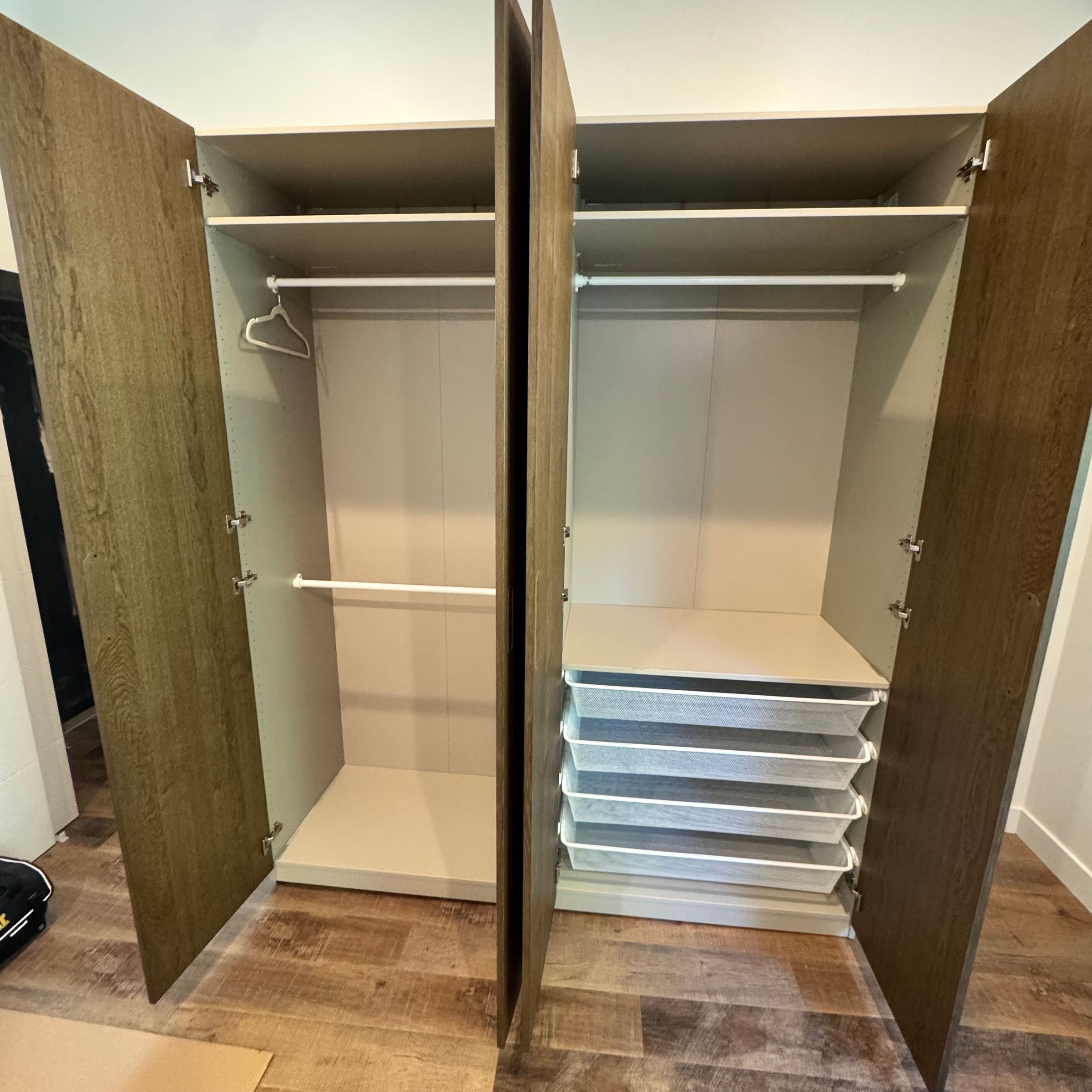Double Wardrobe Assembly