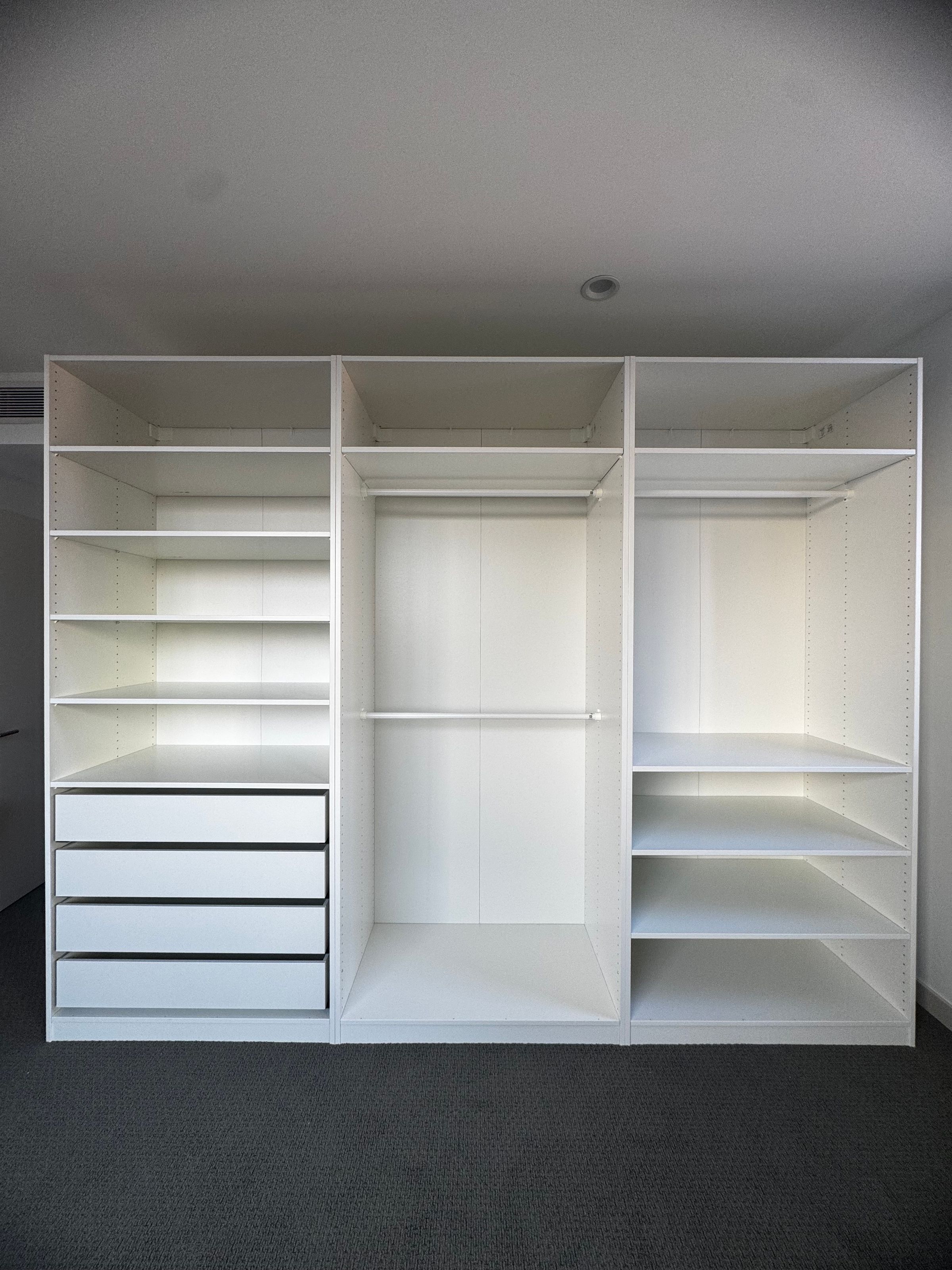 Completed Closet Storage System