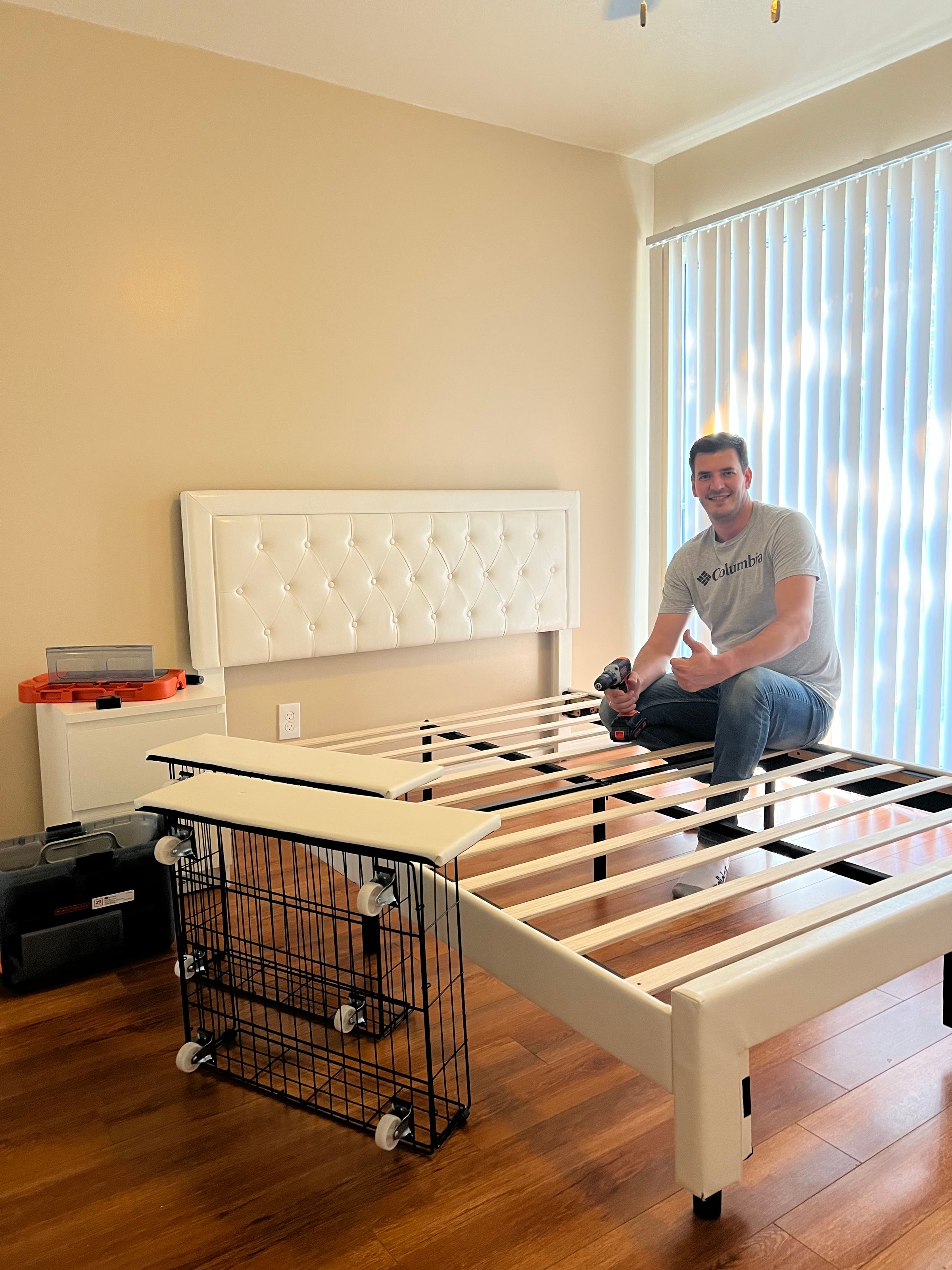 Upholstered Bed Frame Assembly