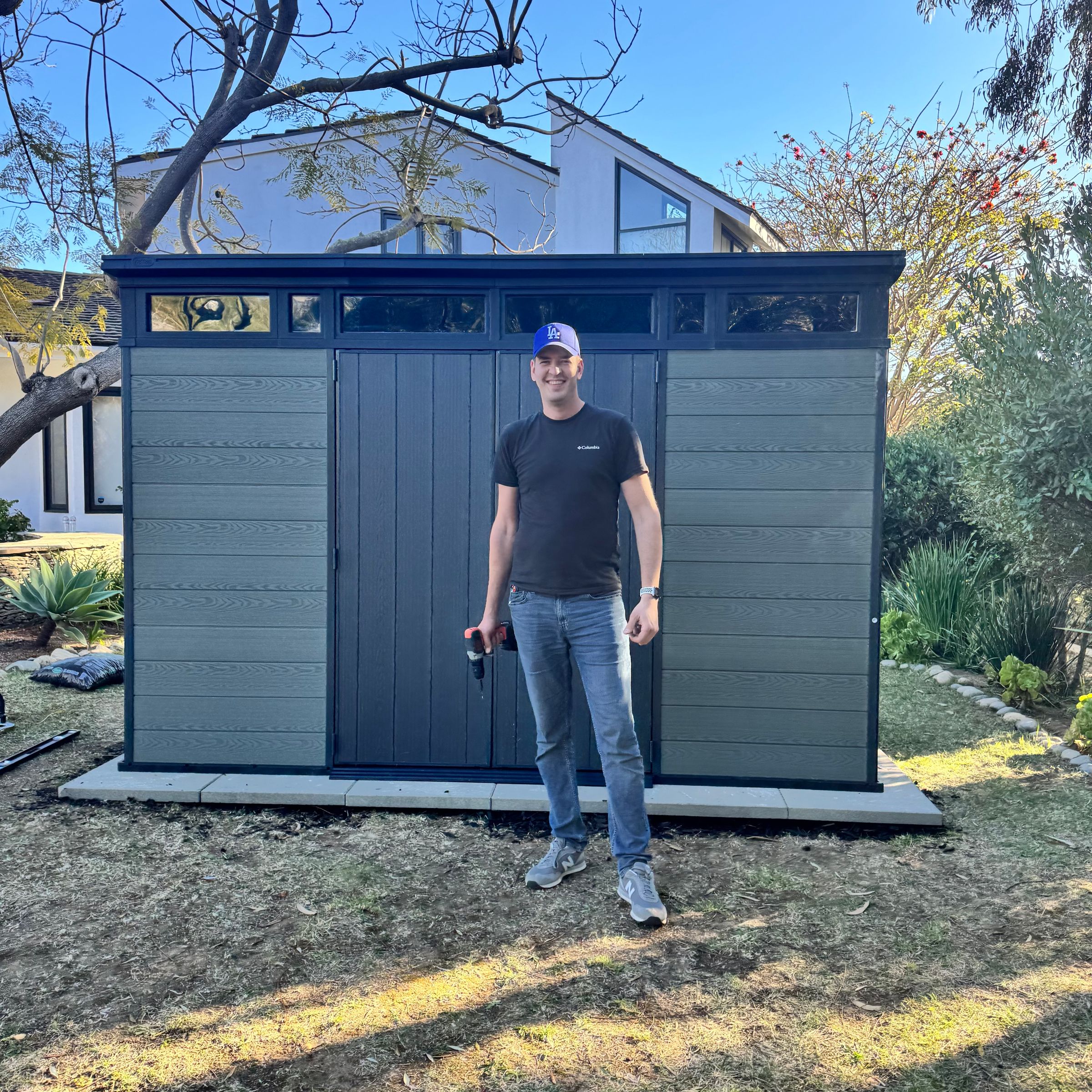 Modern Outdoor Storage Shed Assembly