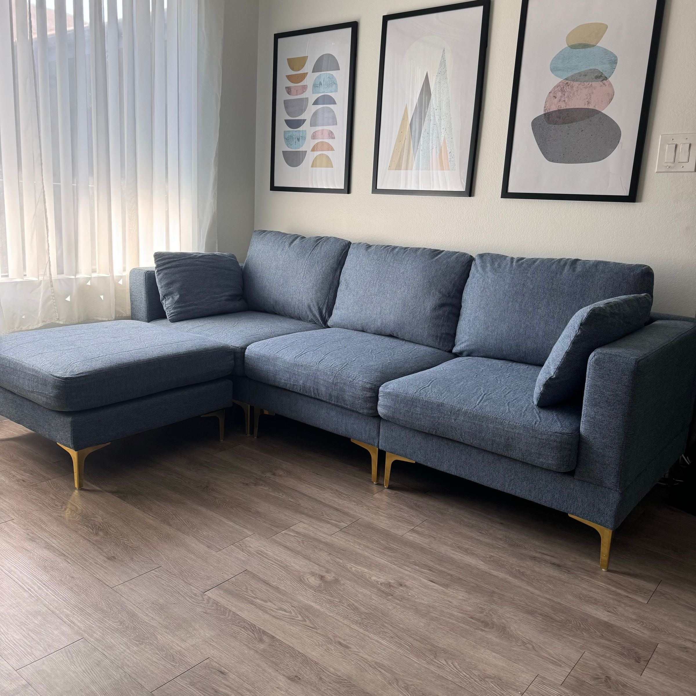 L-Shaped Sectional Sofa Assembly