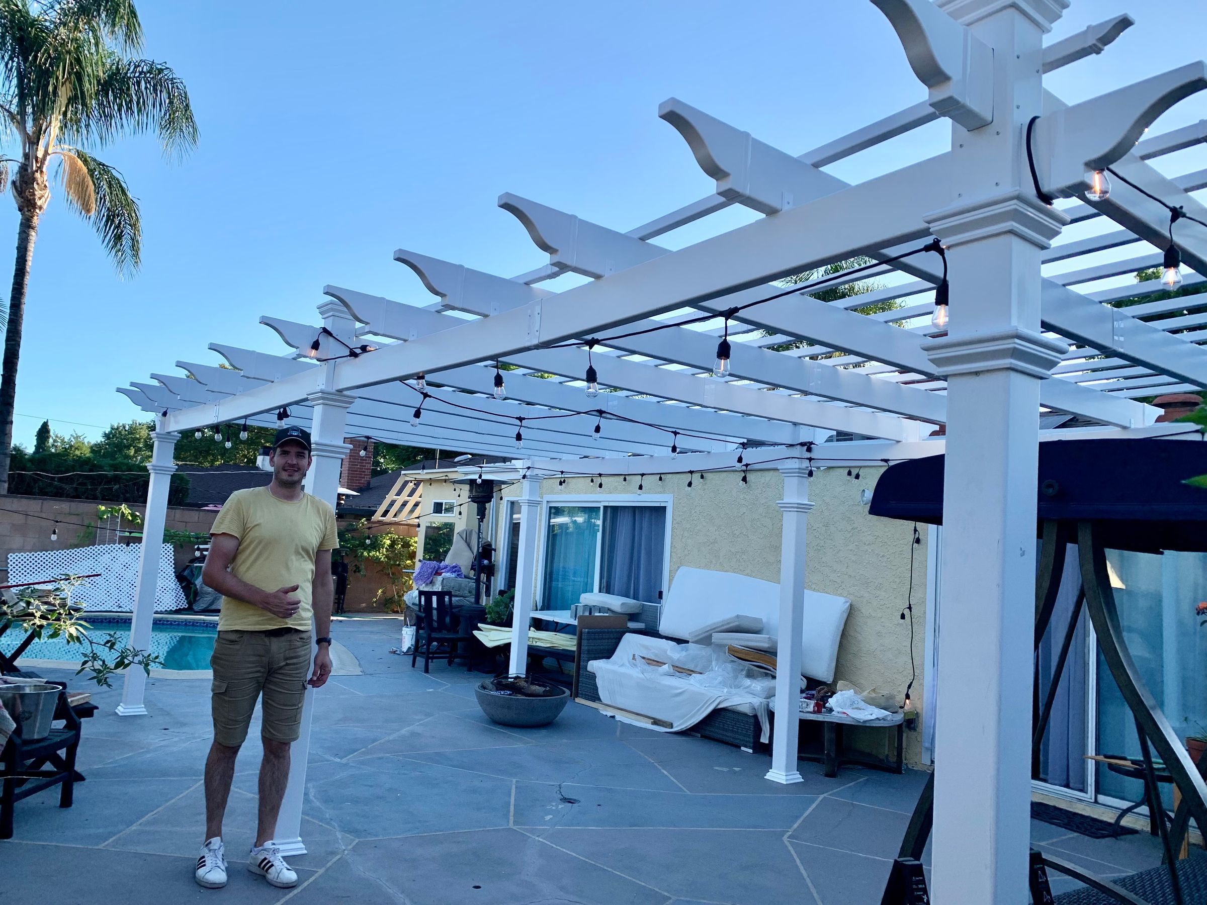 Backyard Pergola Assembly and Setup