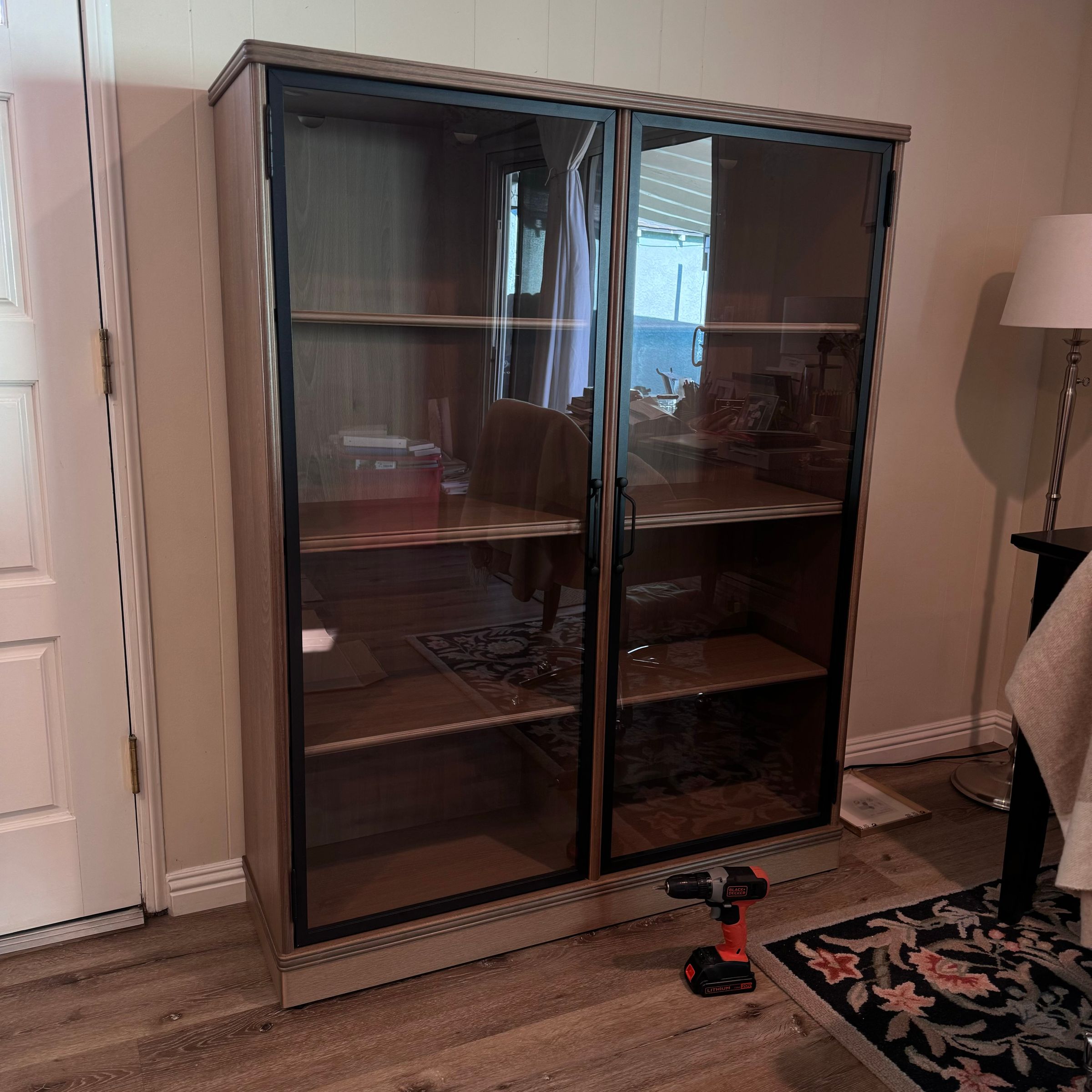 Glass Display Cabinet Assembly