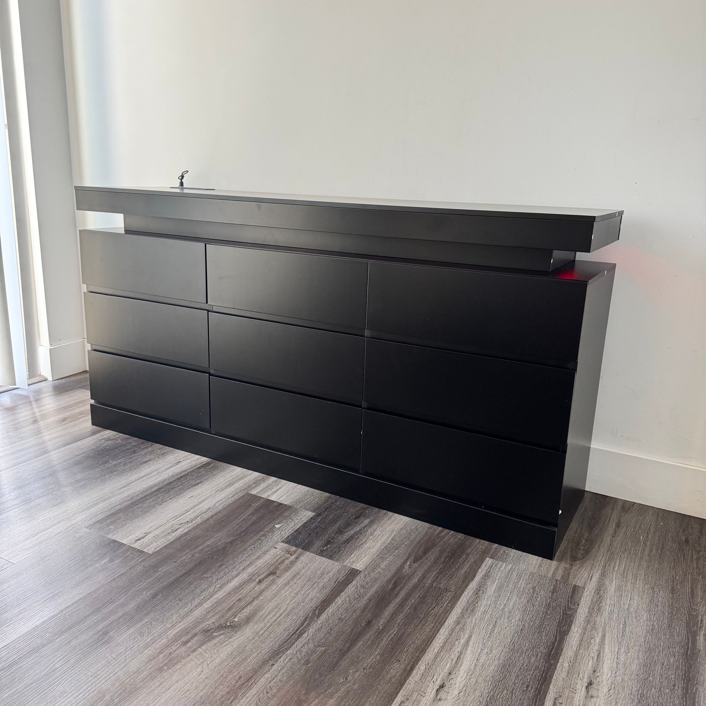 Modern Black Dresser Assembly