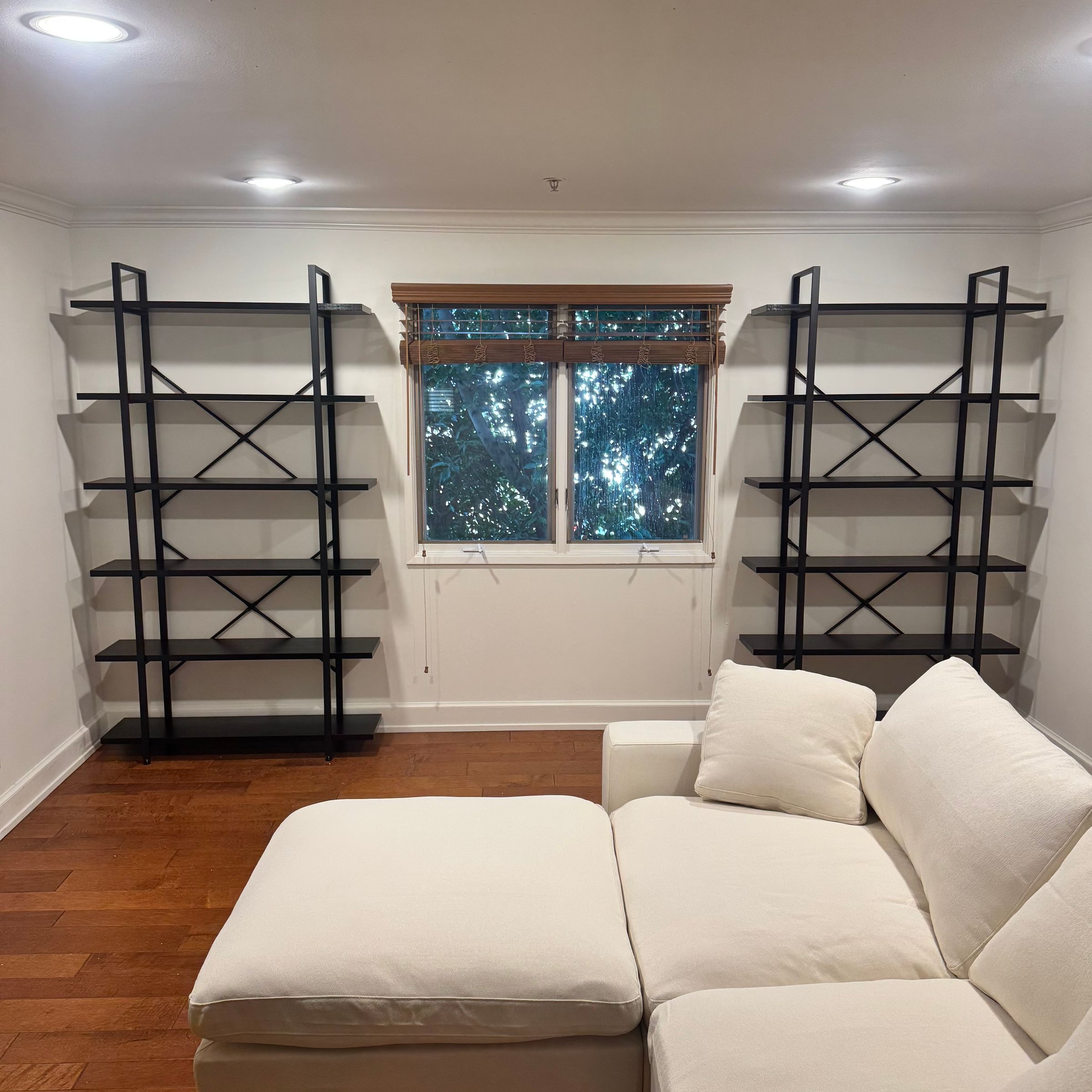 Wall-Mounted Shelving Unit Assembly