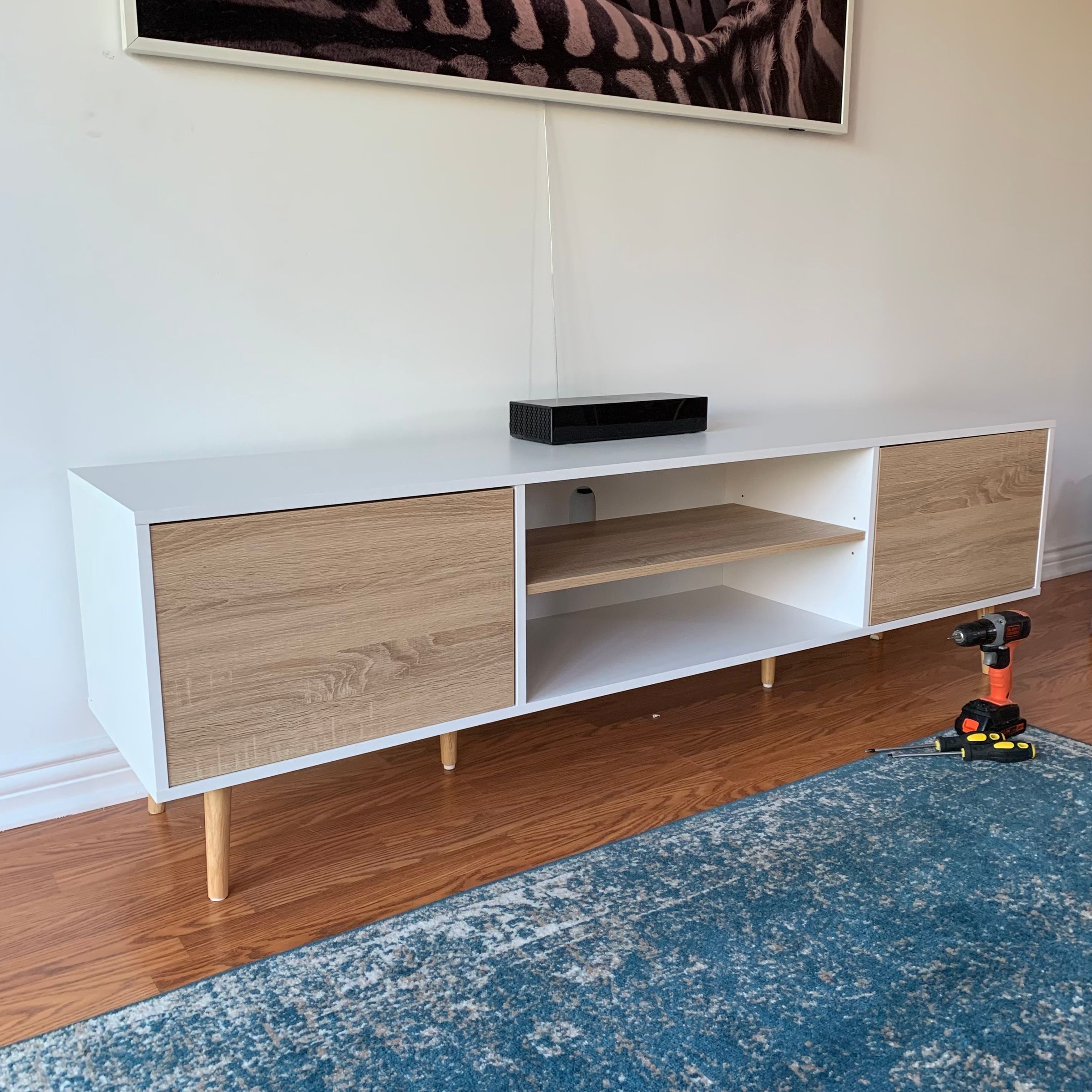 TV Stand with Storage Assembly