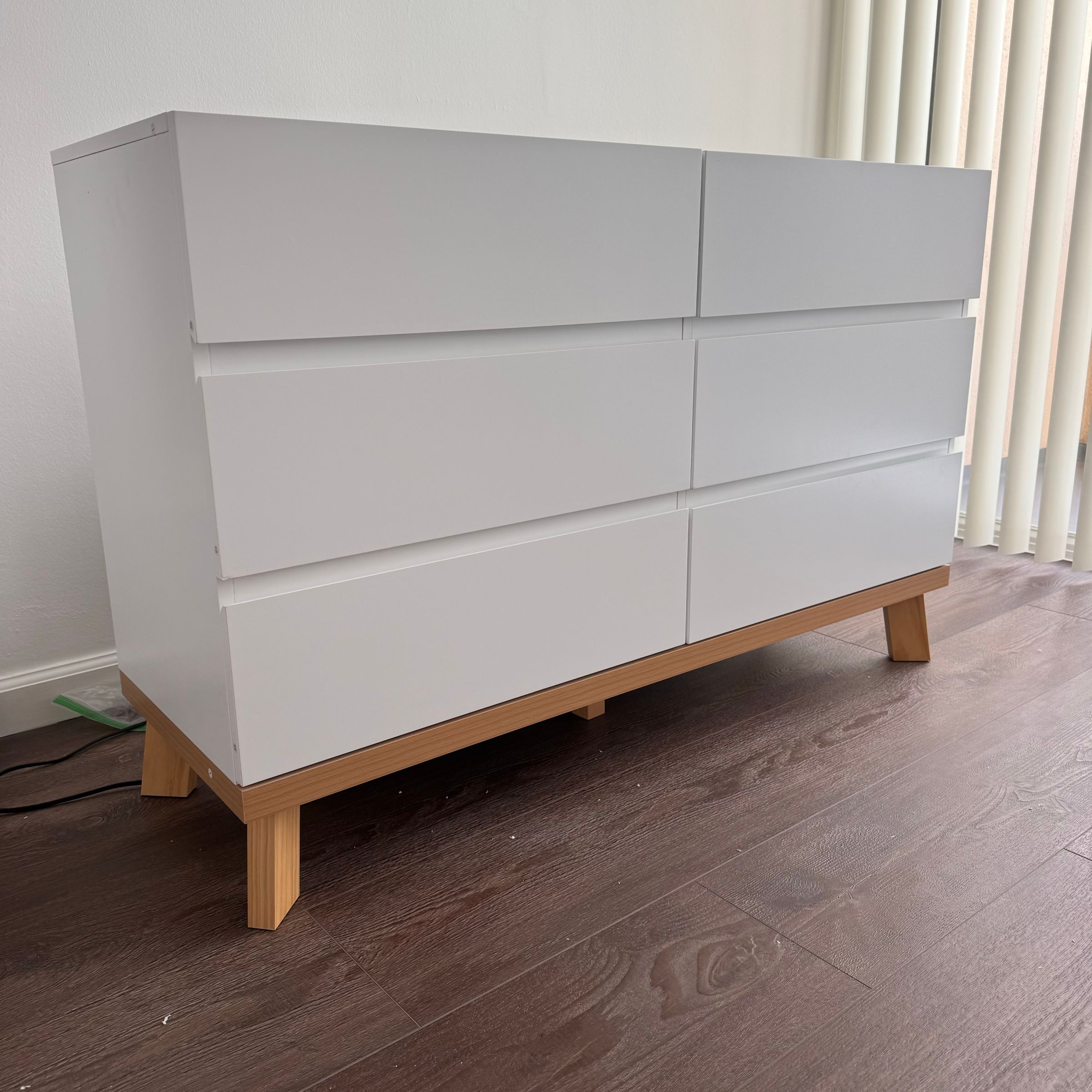 White Dresser Assembly