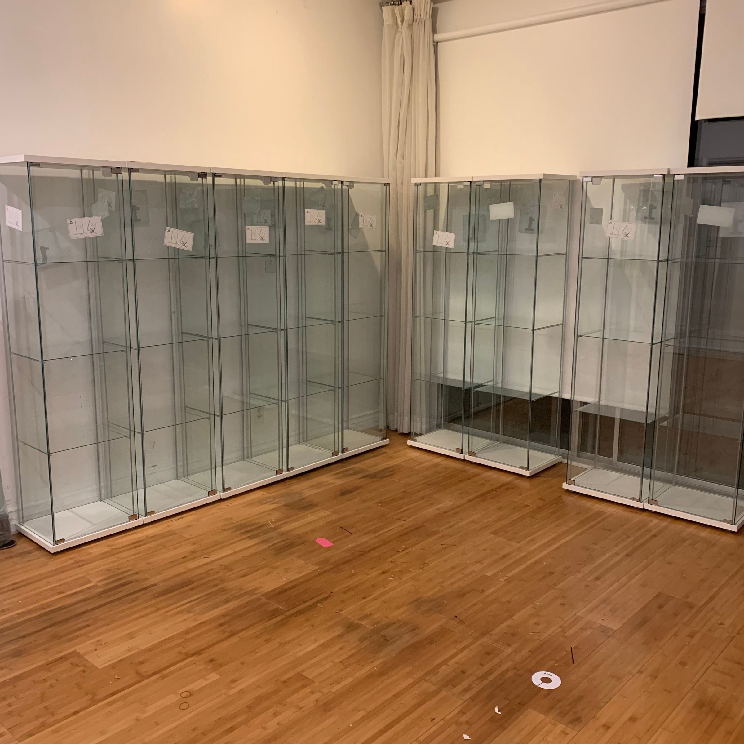 Glass Display Cabinet Assembly