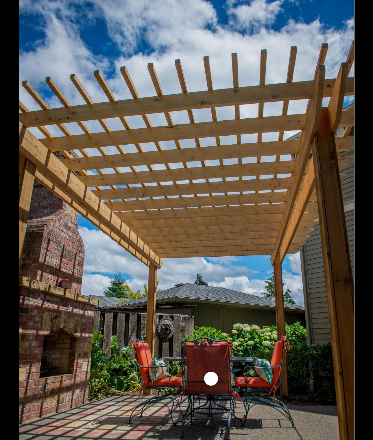Custom Wooden Pergola Installation